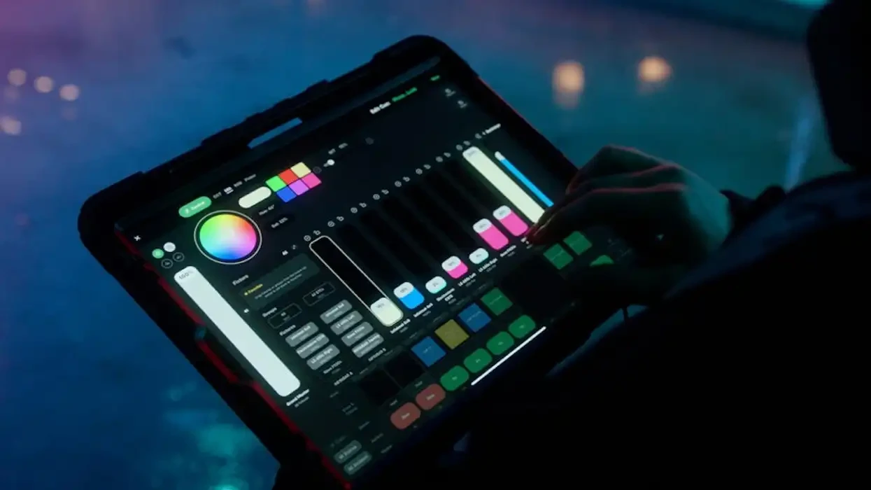 Tablette Samsung pour DMX Control — matériel disponible chez Haka Rent